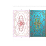 中式洋花门板精雕图灰度雕刻浮雕