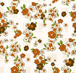 复古花卉图案背景