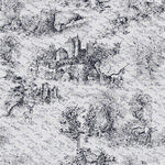 古代战争场景黑白插画