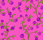 粉色背景紫色花卉图案