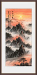 旭日东升挂画