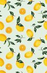 清新柠檬图案背景图