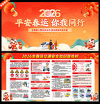 2026年春运交通展板