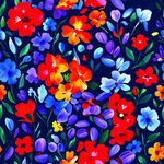 多彩花卉图案背景
