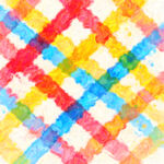 多彩水彩格子图案