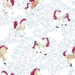 梦幻小马花卉图案背景