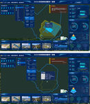 科技感数据可视化界面展示
