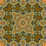 复古几何方巾花纹图案