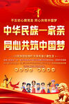 中华民族一家亲宣传海报