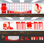 党史展览馆展厅光辉的历程文化墙