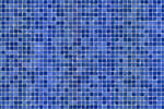 蓝色马赛克墙面