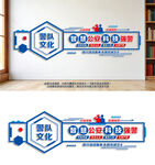 智慧公安科技强警文化墙警队文化