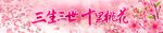 桃花节横幅