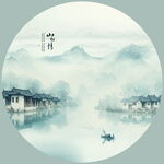 水墨山水画
