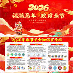 2026年春节安全知识宣传栏