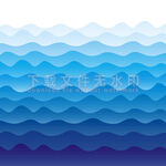 波浪纹渐变 矢量