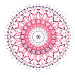 粉色曼陀罗花纹样图案