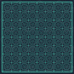 蓝绿色几何花纹图案