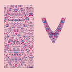 民族风图案与字母V设计