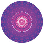 紫色曼陀罗圆形图案设计