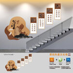 中医养生楼梯文化墙