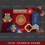 藏式蒙式少数民族婚礼迎宾背景