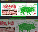 猪肉分割图