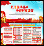 雷锋精神宣传展板