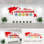 从党性深处树好政绩观党建文化墙