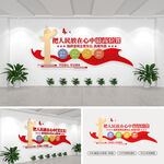 把人民放在心中最高位置文化墙