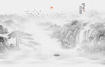 水墨山水画