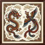 龙凤呈祥中式传统图案