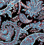 复古佩斯利花纹图案