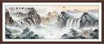 工笔国画山水