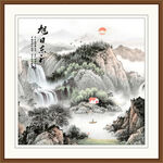 源远流长山水国画