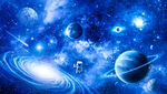 宇宙星球宇航员太空螺旋星空背景