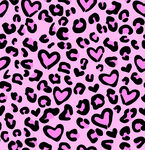 粉色豹纹爱心图案背景