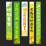 油菜花条幅