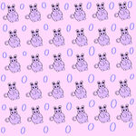 紫色小兔图案背景纹理