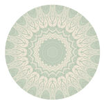 圆形绿色古典花纹