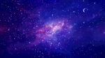 蓝紫宇宙星空背景图