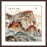 泰山风景画泰山图五岳独尊