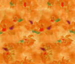 橙色花卉抽象图案纹理