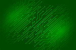 绿色科技感线路背景图