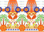 热带风情图案设计