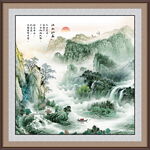 大好河山山水画