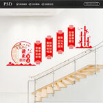 廉洁楼梯文化墙