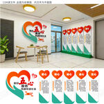 五心服务文化墙