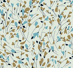 蓝棕枝叶图案纹理背景