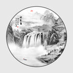 意境水墨山水画